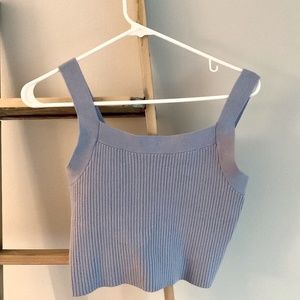 Abercrombie ribbed cropped tank top